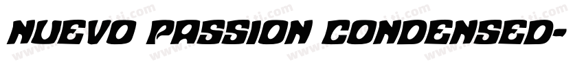 Nuevo Passion Condensed字体转换